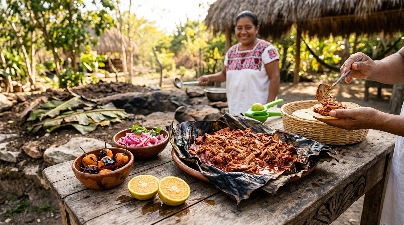 Cochinita Pibil enterrada: historia, técnica del pib y receta tradicional