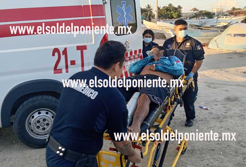 Trasladan de emergencia a pescador descompresionado en Sisal