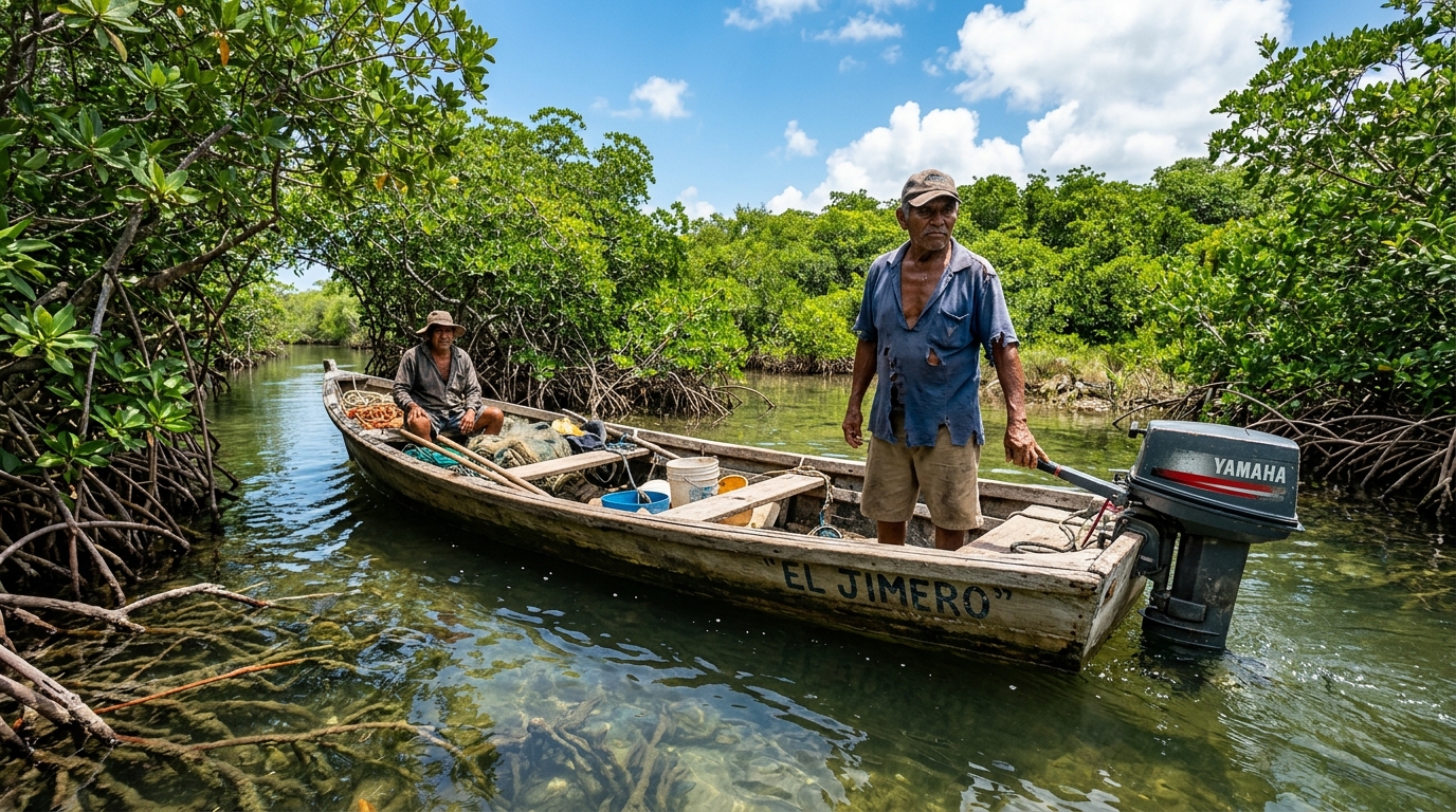 Pescadores de Sisal lideran rescate de manglares con empleo temporal