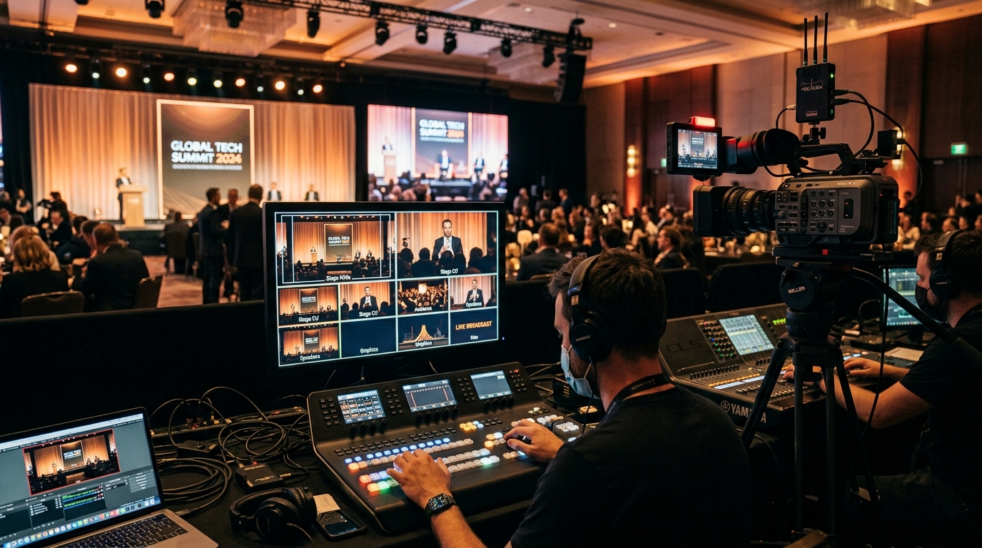 Producción y Switcher de Transmisión en Vivo Multicámara en Yucatán